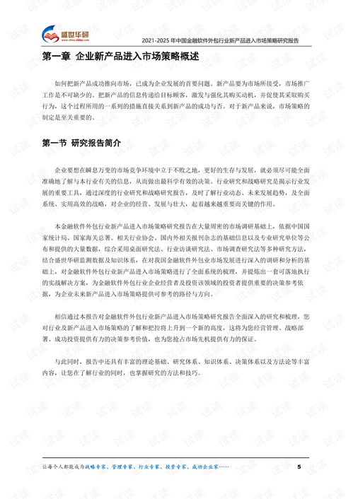 2021-2025年中國金融軟件外包行業(yè)新產(chǎn)品進入市場策略研究報告